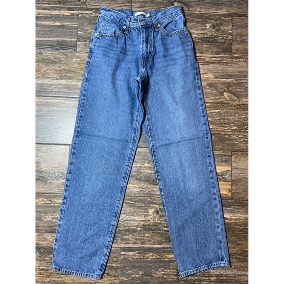 Levi's 94 Baggy Jeans Women's Size 25 Light Wash Casual High Waist Loose Fit - Picture 1 of 10